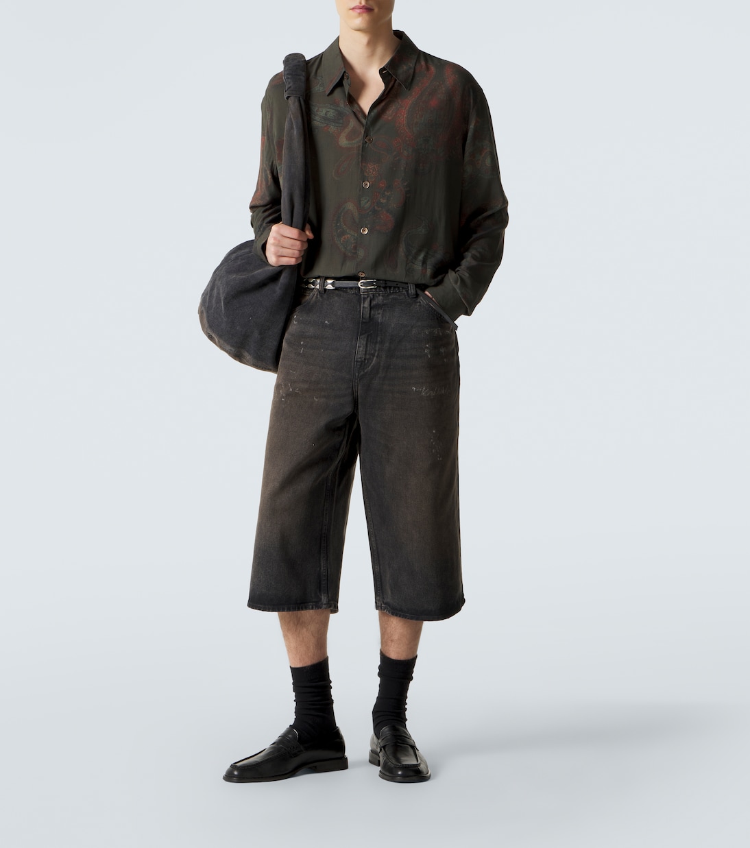 Capri Cut distressed shorts | Our Legacy