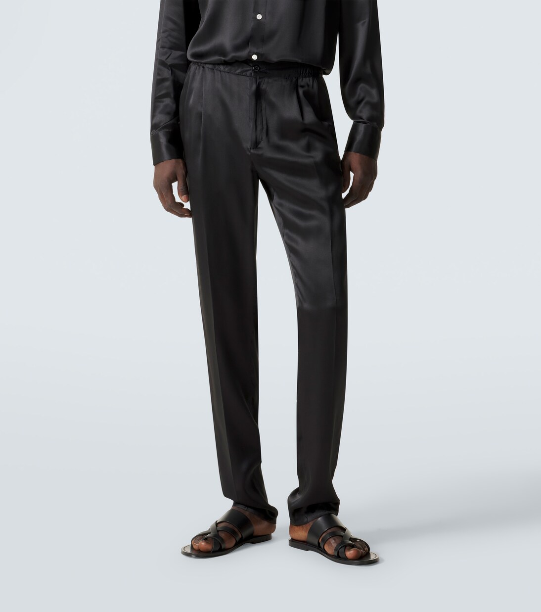 Wendbare Hose aus Seide | Rubinacci