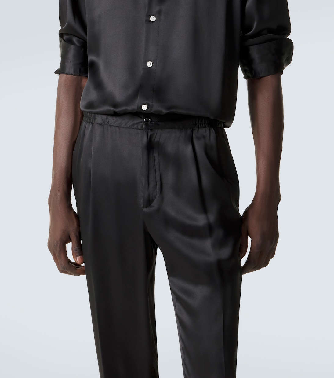 Wendbare Hose aus Seide | Rubinacci