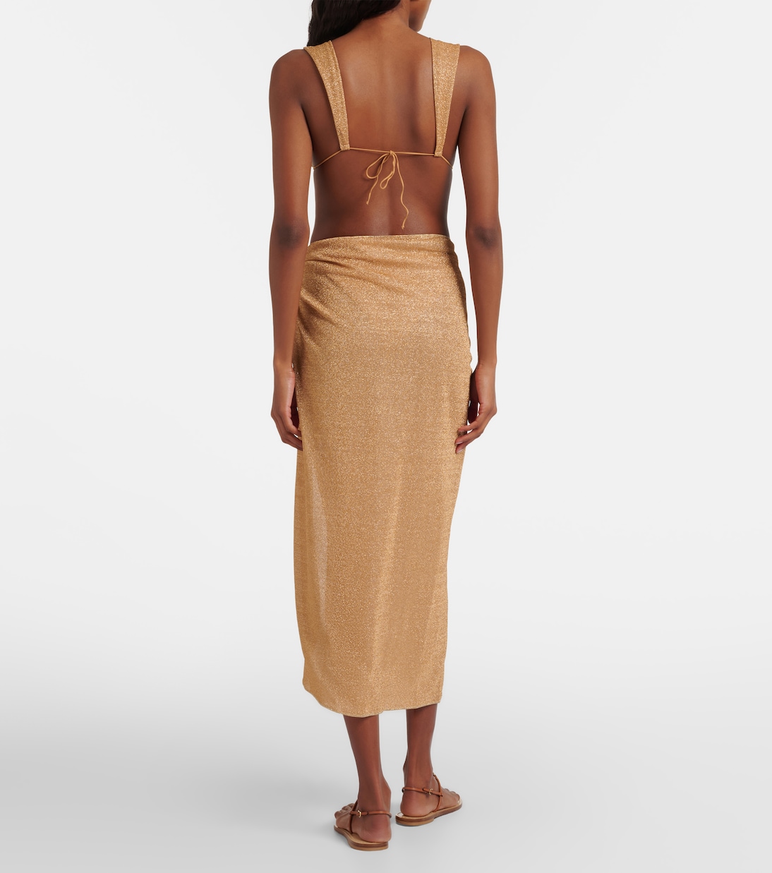 Lumière ring-detail beach cover-up | Oséree