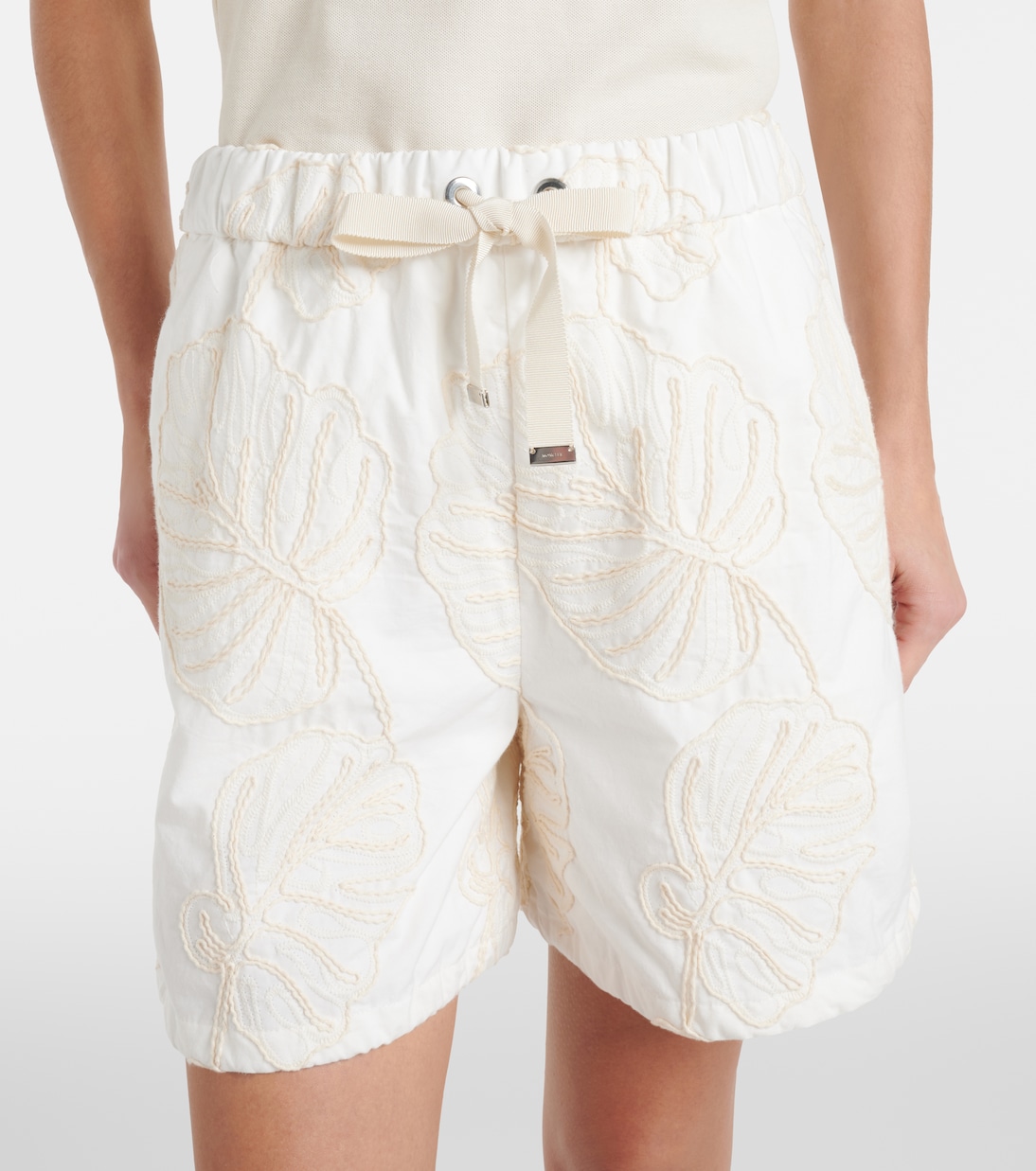 Bestickte Shorts aus Baumwolle | Moncler