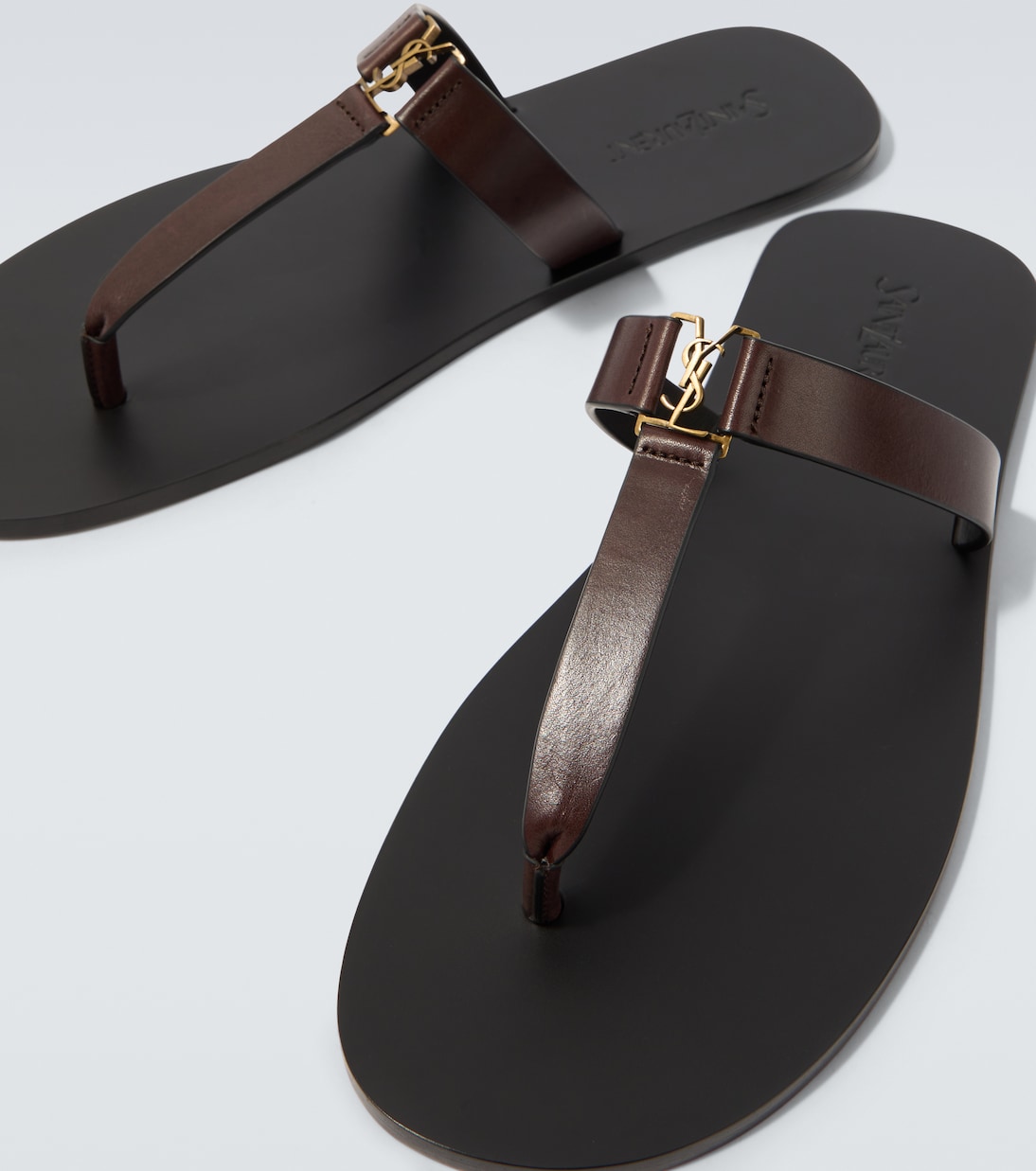 Cassandre leather thong sandals | Saint Laurent
