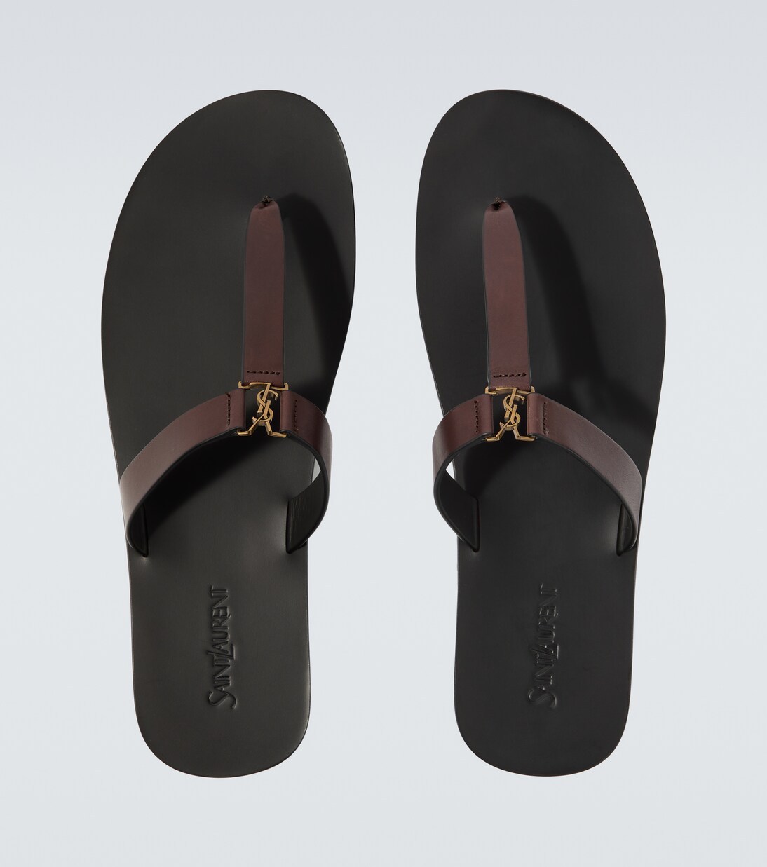 Cassandre leather thong sandals | Saint Laurent