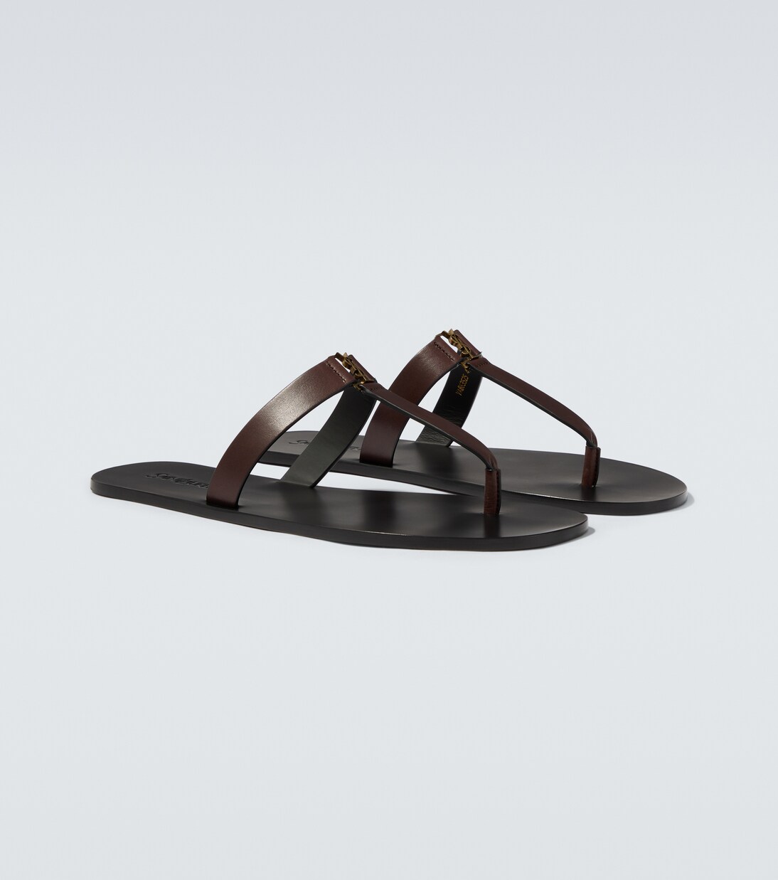 Cassandre leather thong sandals | Saint Laurent