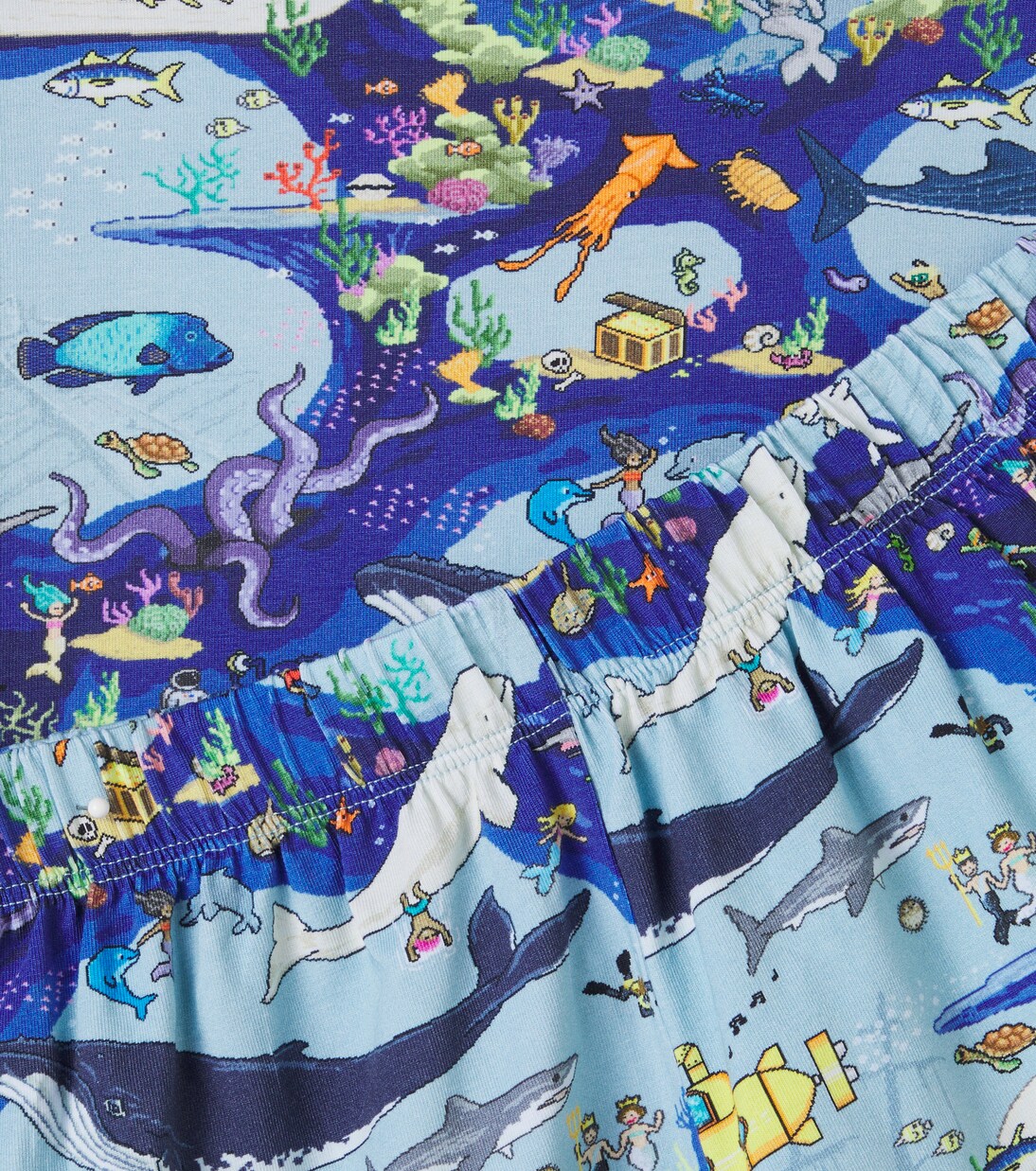 Printed cotton-blend pajamas   | Molo