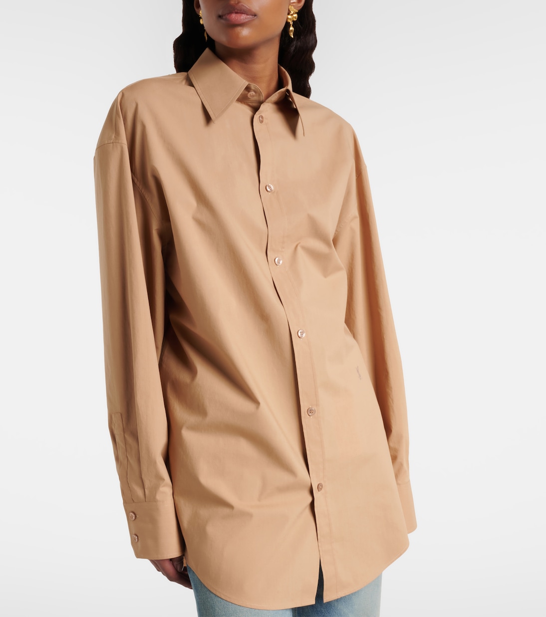 Hemd Cassandre aus Baumwollpopeline | Saint Laurent