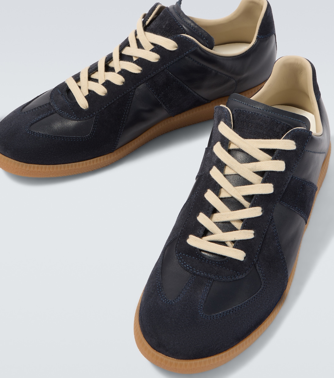 Replica suede and leather sneakers | Maison Margiela