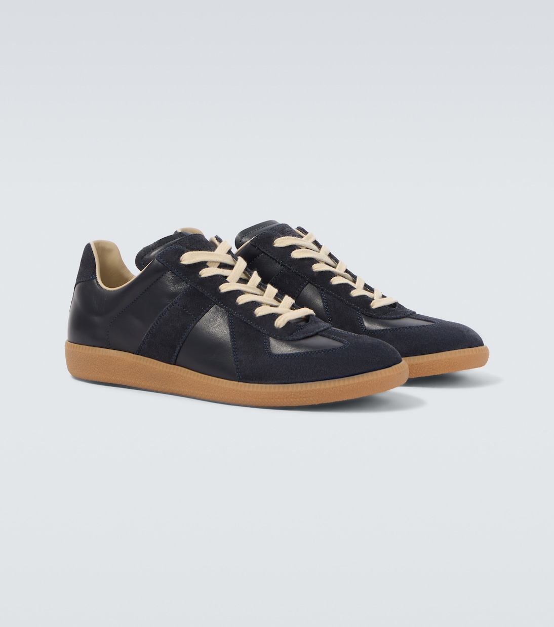 Replica suede and leather sneakers | Maison Margiela