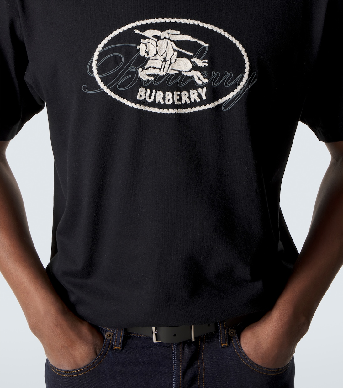 T-shirt Ryan brodé en coton | Burberry