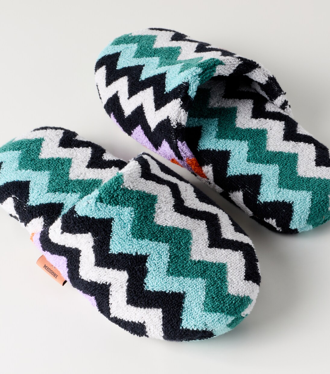 Slippers Best Zigzag aus Baumwollfrottee  | Missoni