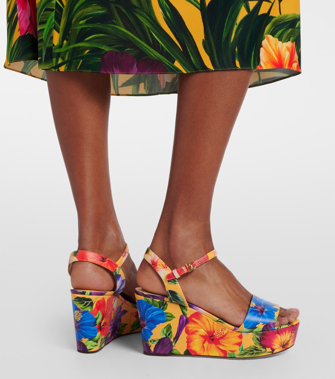 Bianca floral wedges | Dolce&Gabbana