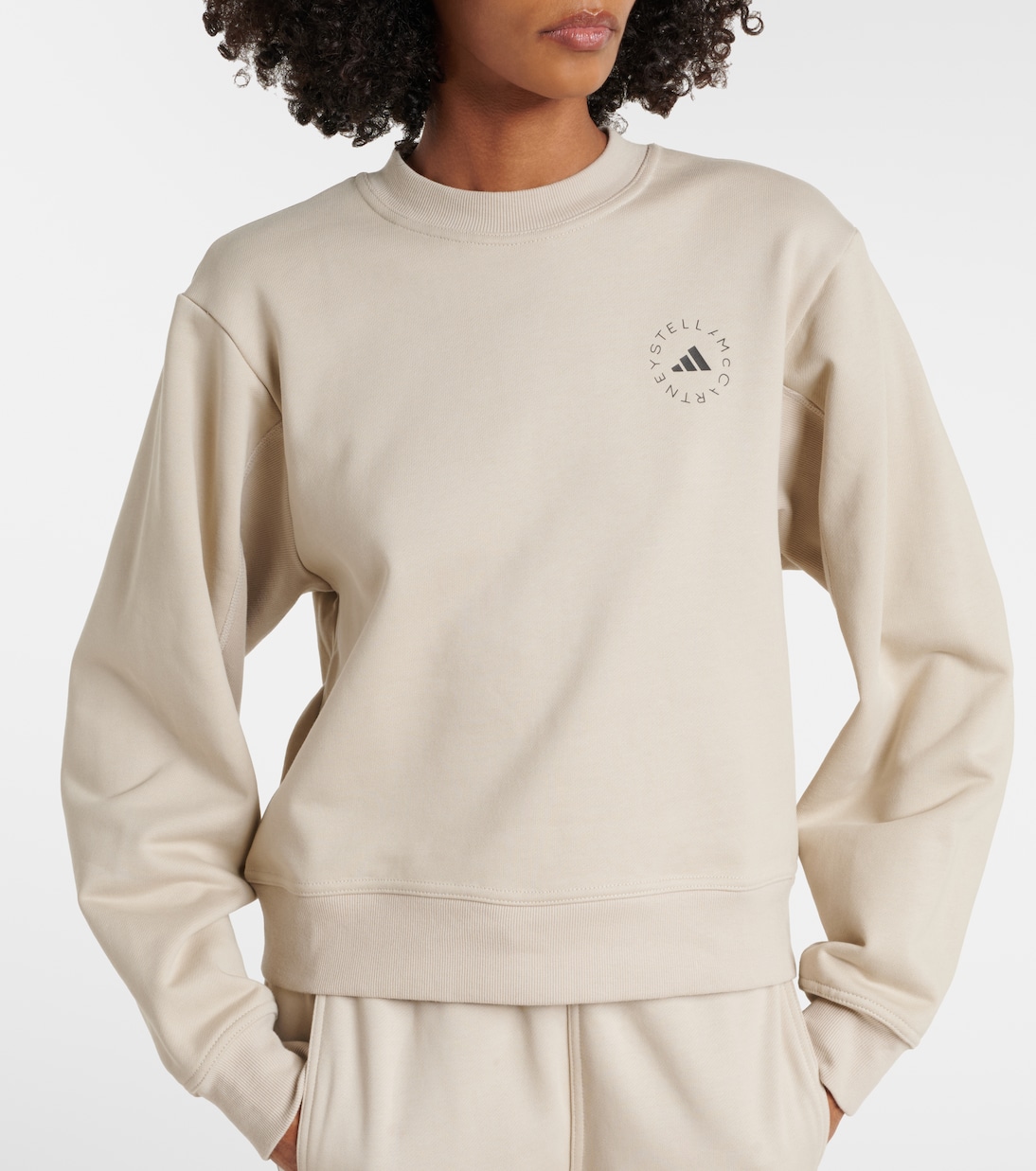 Logo cotton sweatshirt | Adidas by Stella McCartney