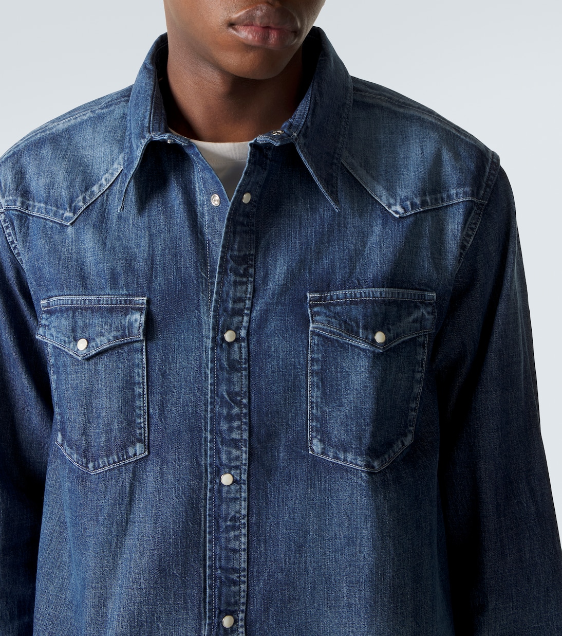 Social Sculpture faded denim shirt | Visvim