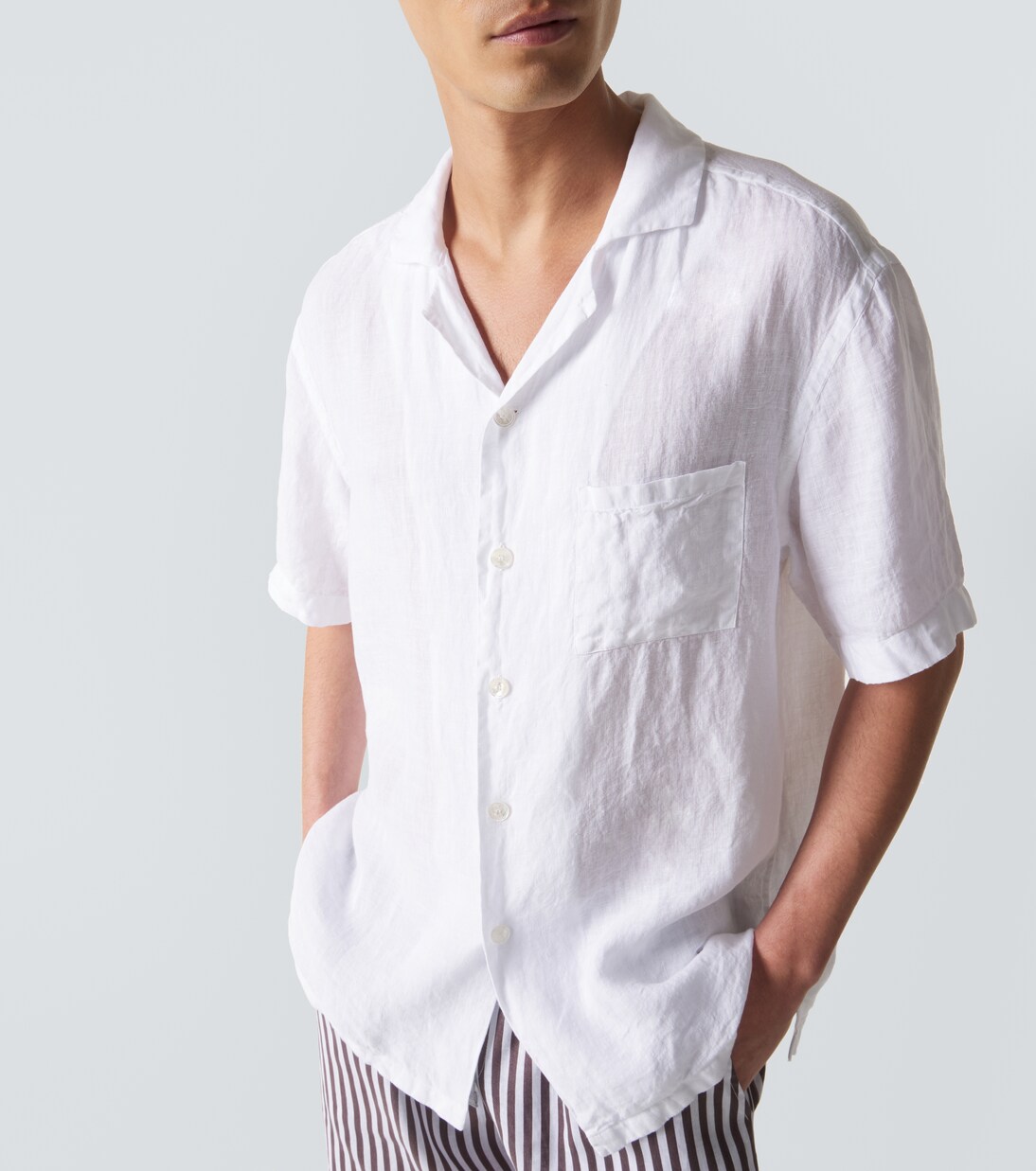 Linen bowling shirt | Fedeli