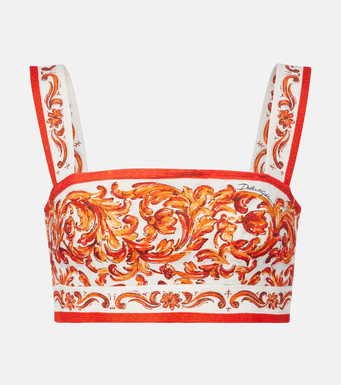 Majolica printed crop top | Dolce&Gabbana
