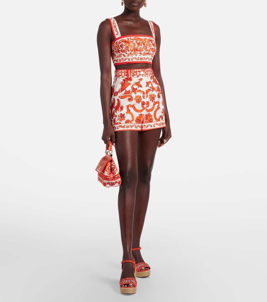 Majolica printed crop top | Dolce&Gabbana