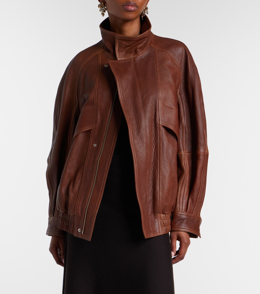 Bomberjacke Ariste aus Leder | Nour Hammour