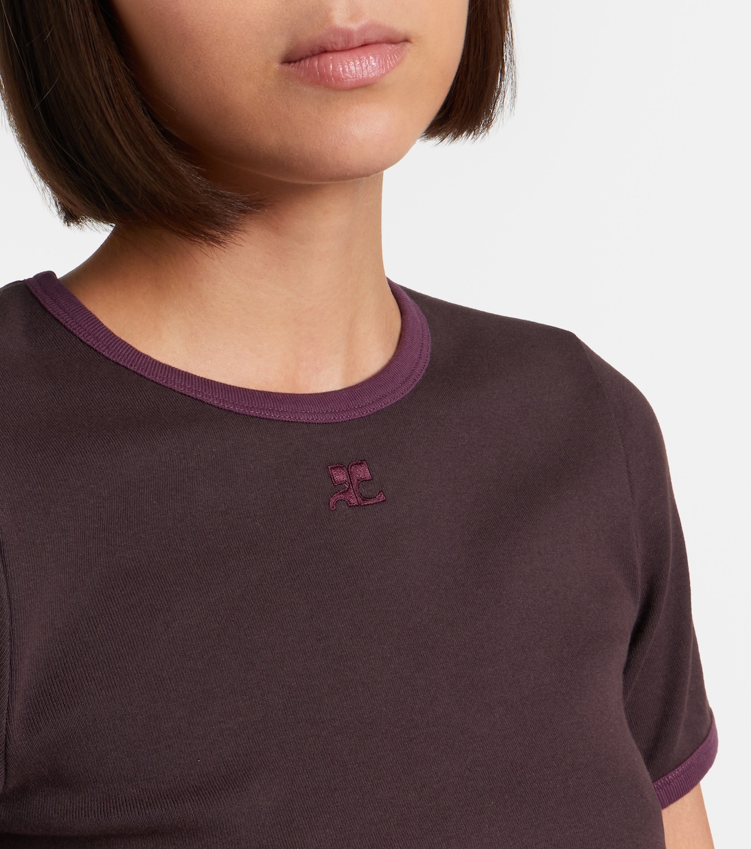 T-Shirt aus Baumwoll-Jersey | Courrèges