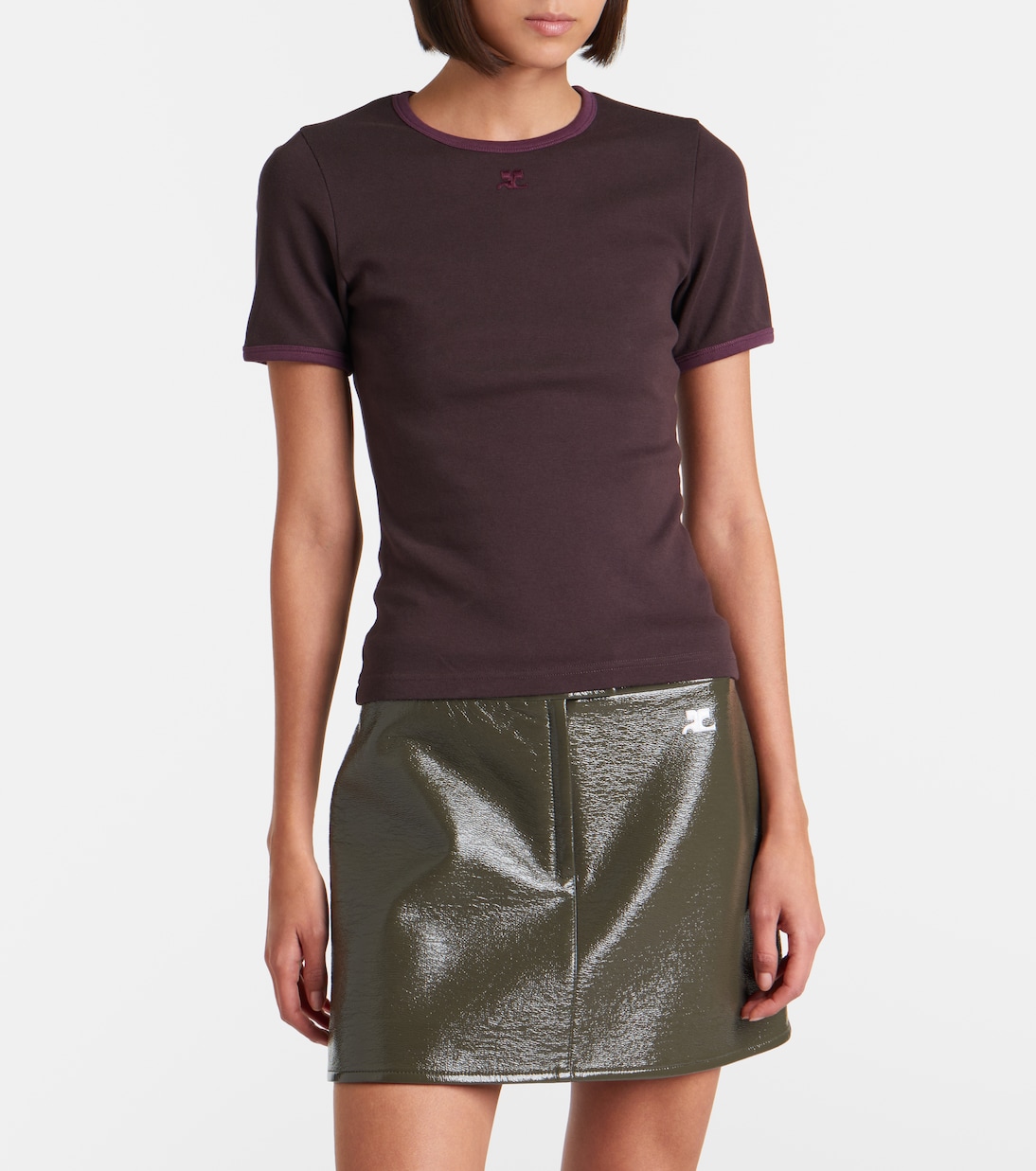 T-Shirt aus Baumwoll-Jersey | Courrèges