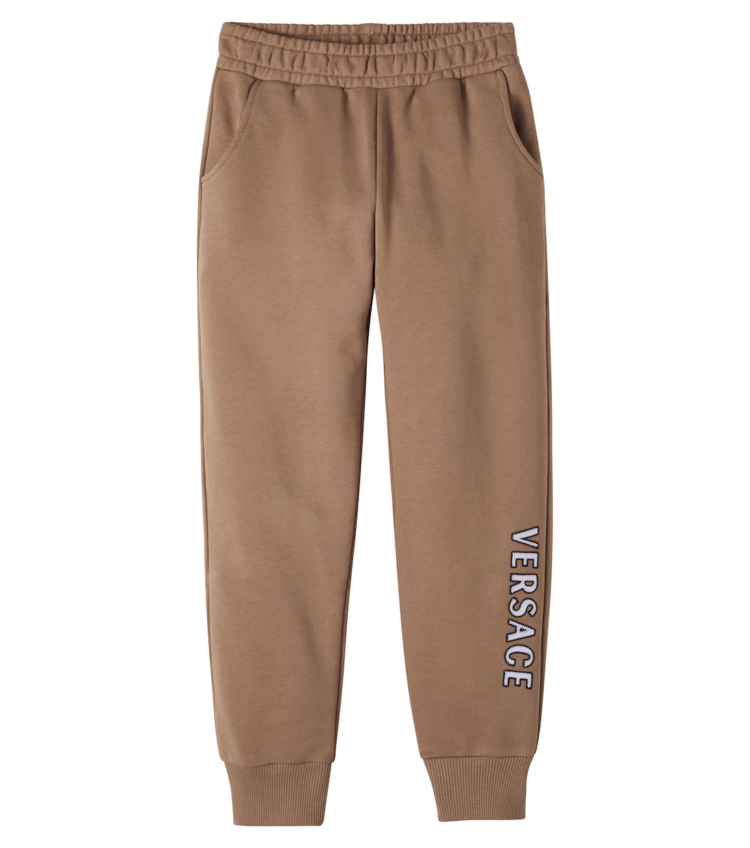 Logo cotton jersey sweatpants | Versace Kids