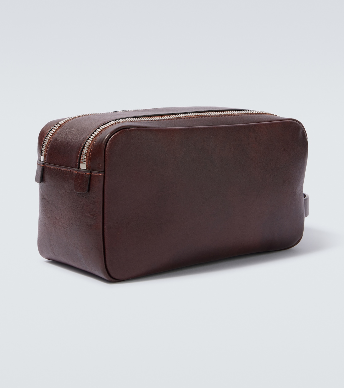 Leather toiletry bag | Brunello Cucinelli