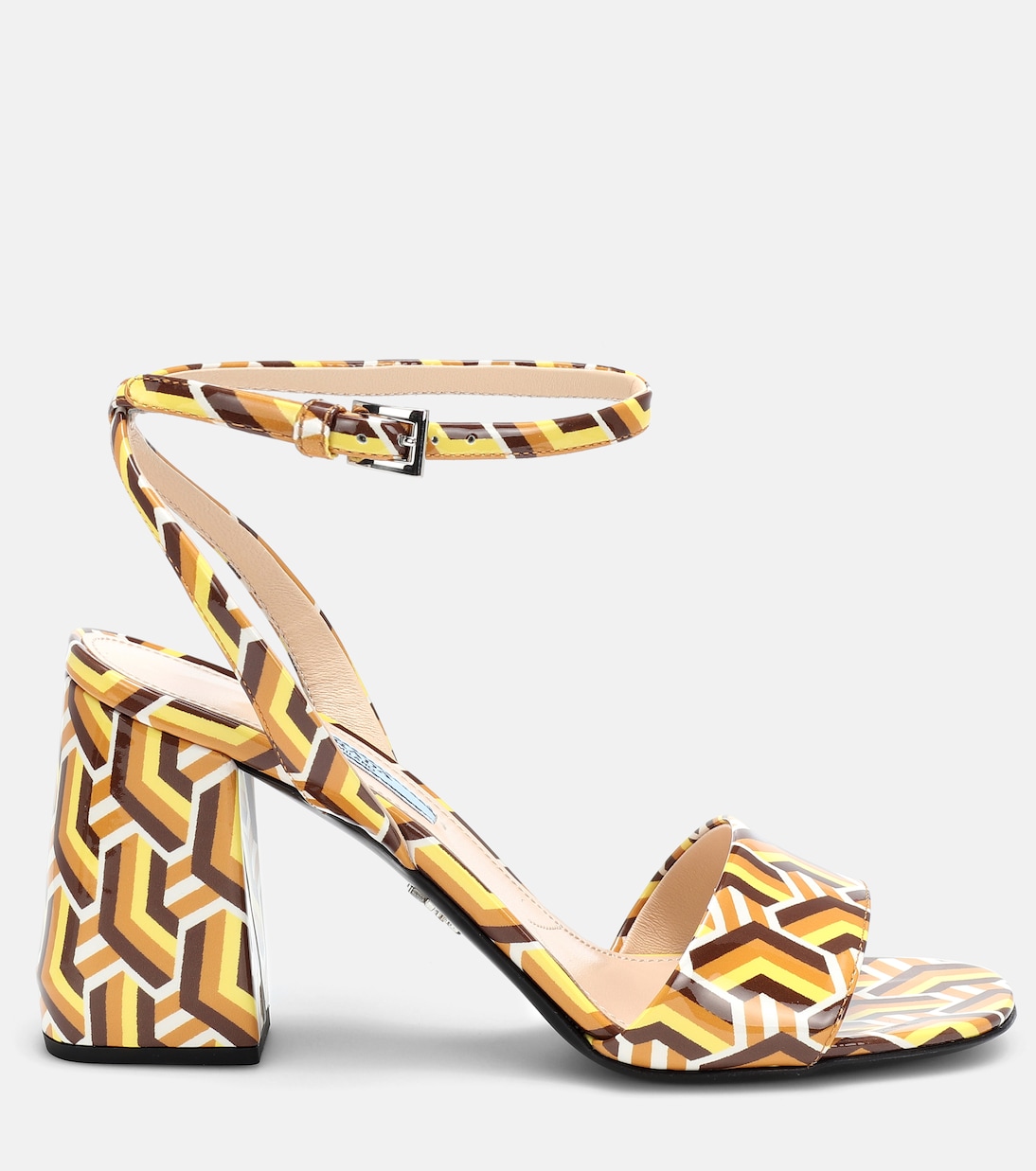 Bedruckte Sandalen aus Leder | Prada