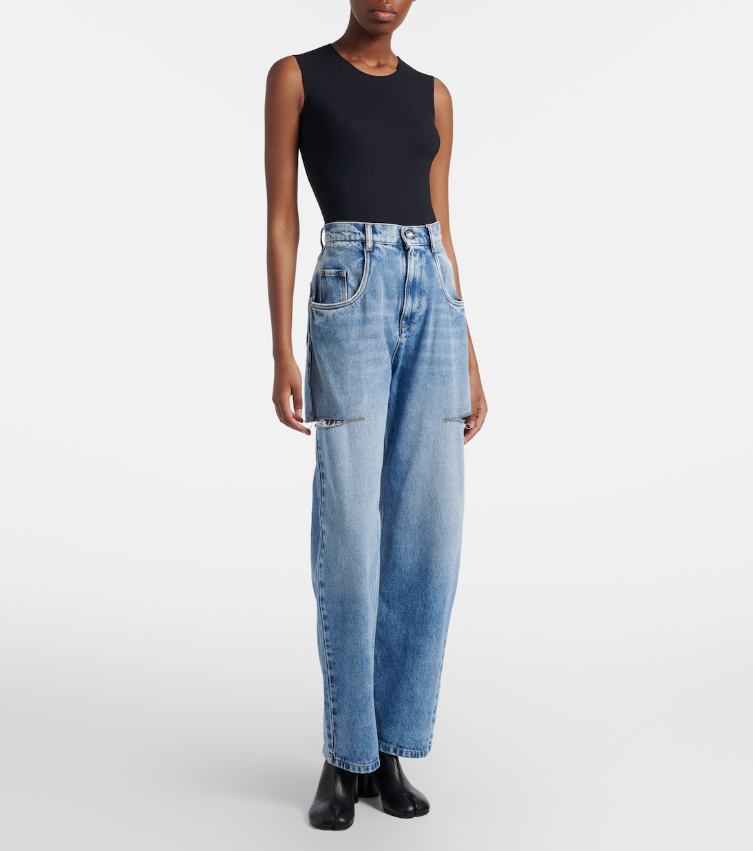 Wide-Leg High-Rise Jeans | Maison Margiela