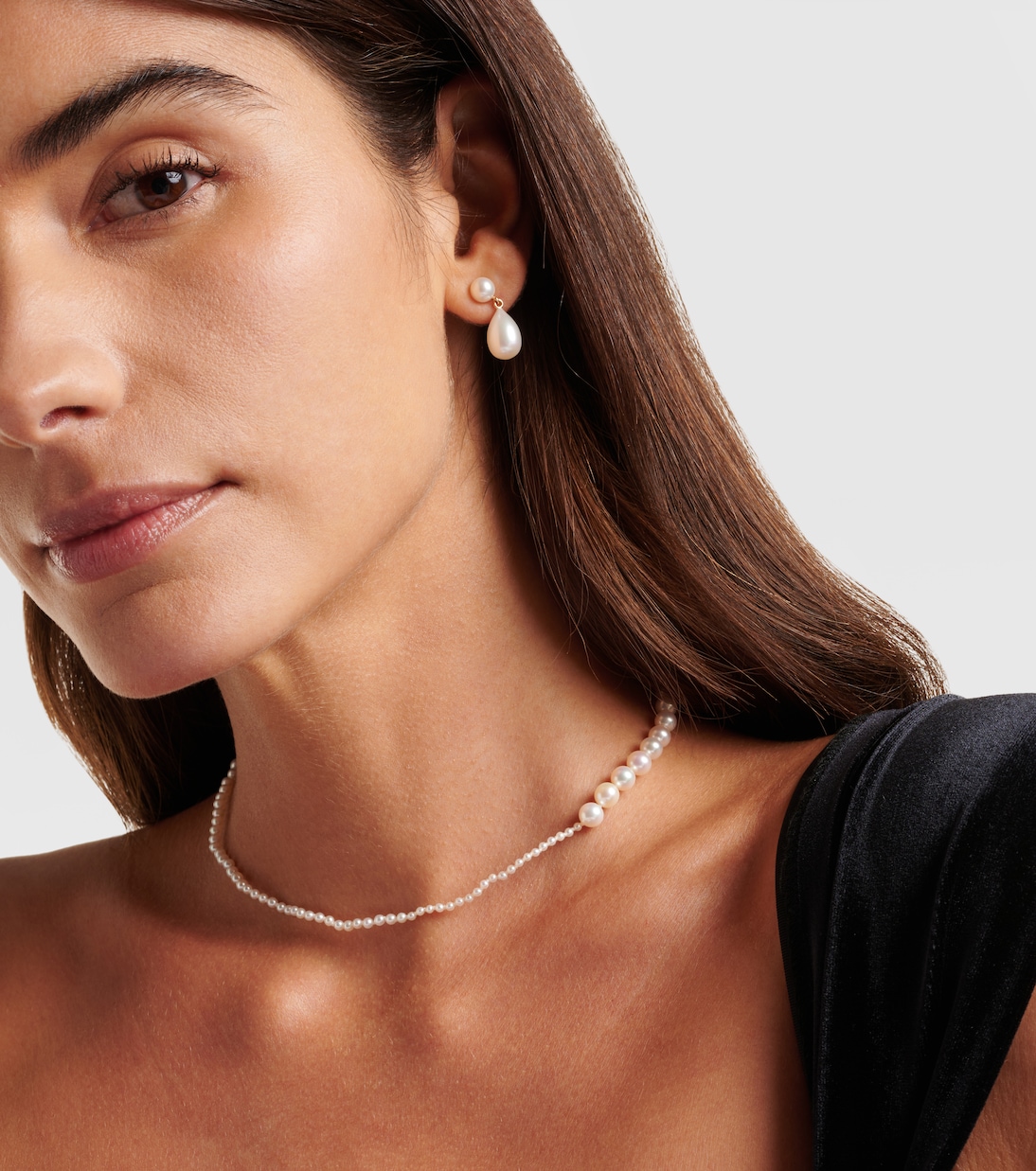 Petite Peggy 14kt gold and pearl necklace | Sophie Bille Brahe
