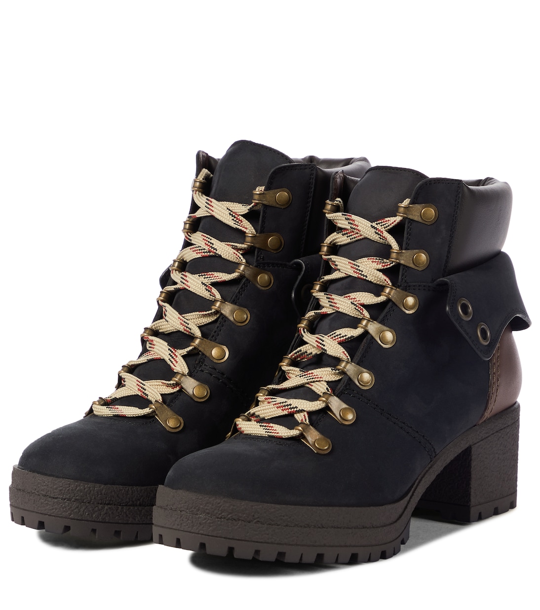 Eileen leather and suede hiking boots | See By Chloé