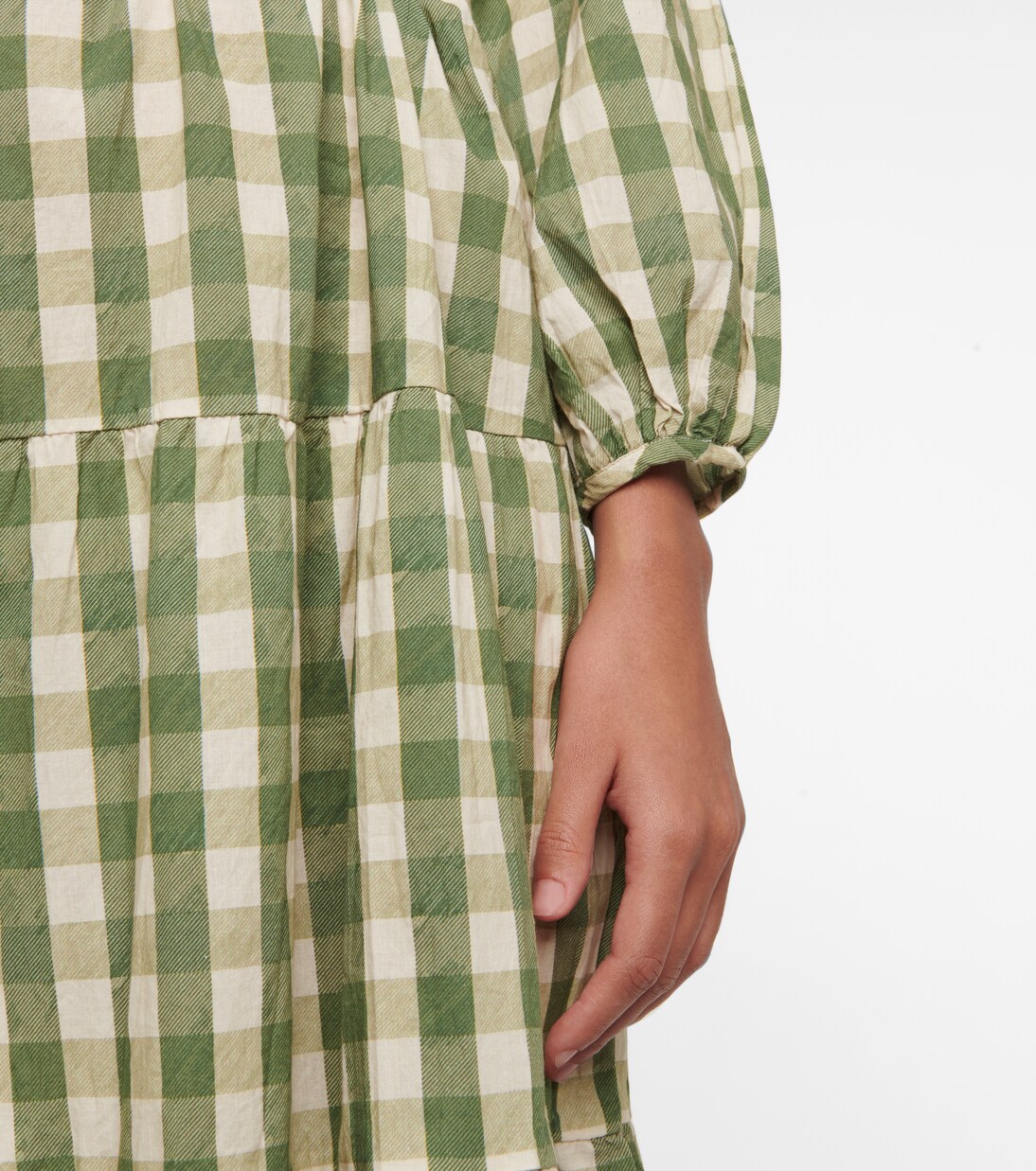 Robe Trish en coton à carreaux | Velvet