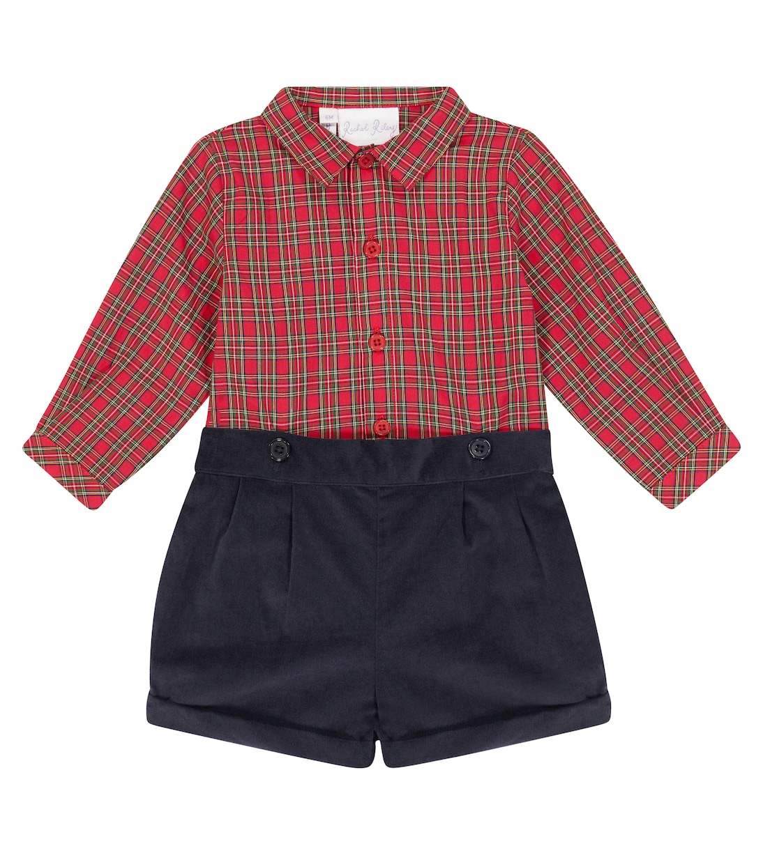 Baby - Camicia e shorts in cotone | Rachel Riley