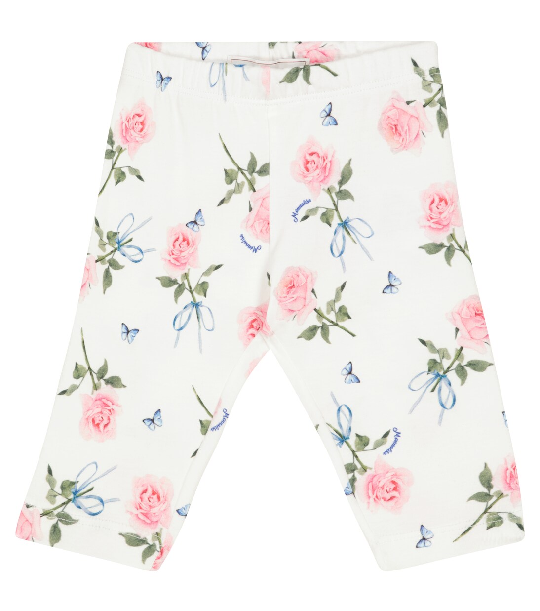 Baby rose-printed leggings | Monnalisa