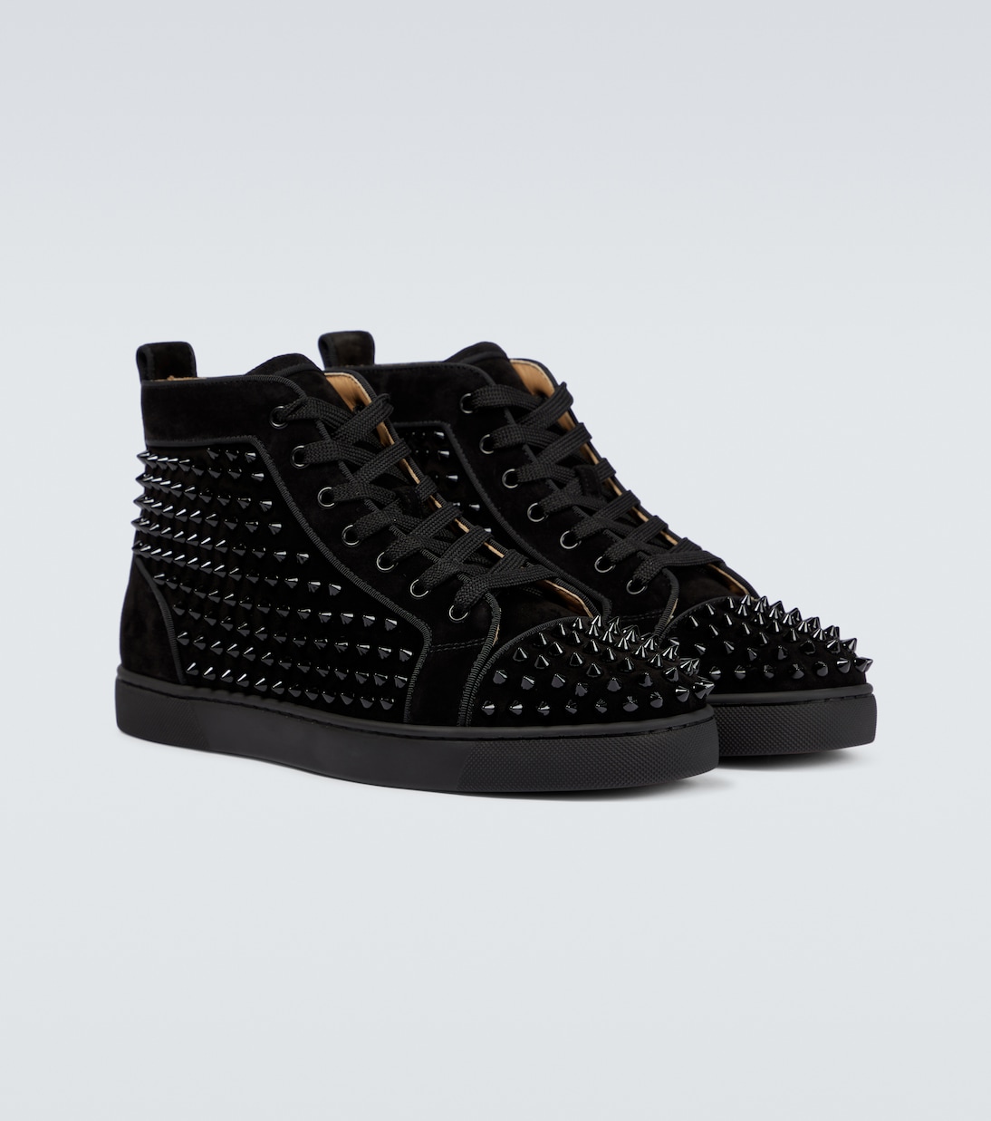 High-Top Sneakers Louis Orlato aus Veloursleder | Christian Louboutin