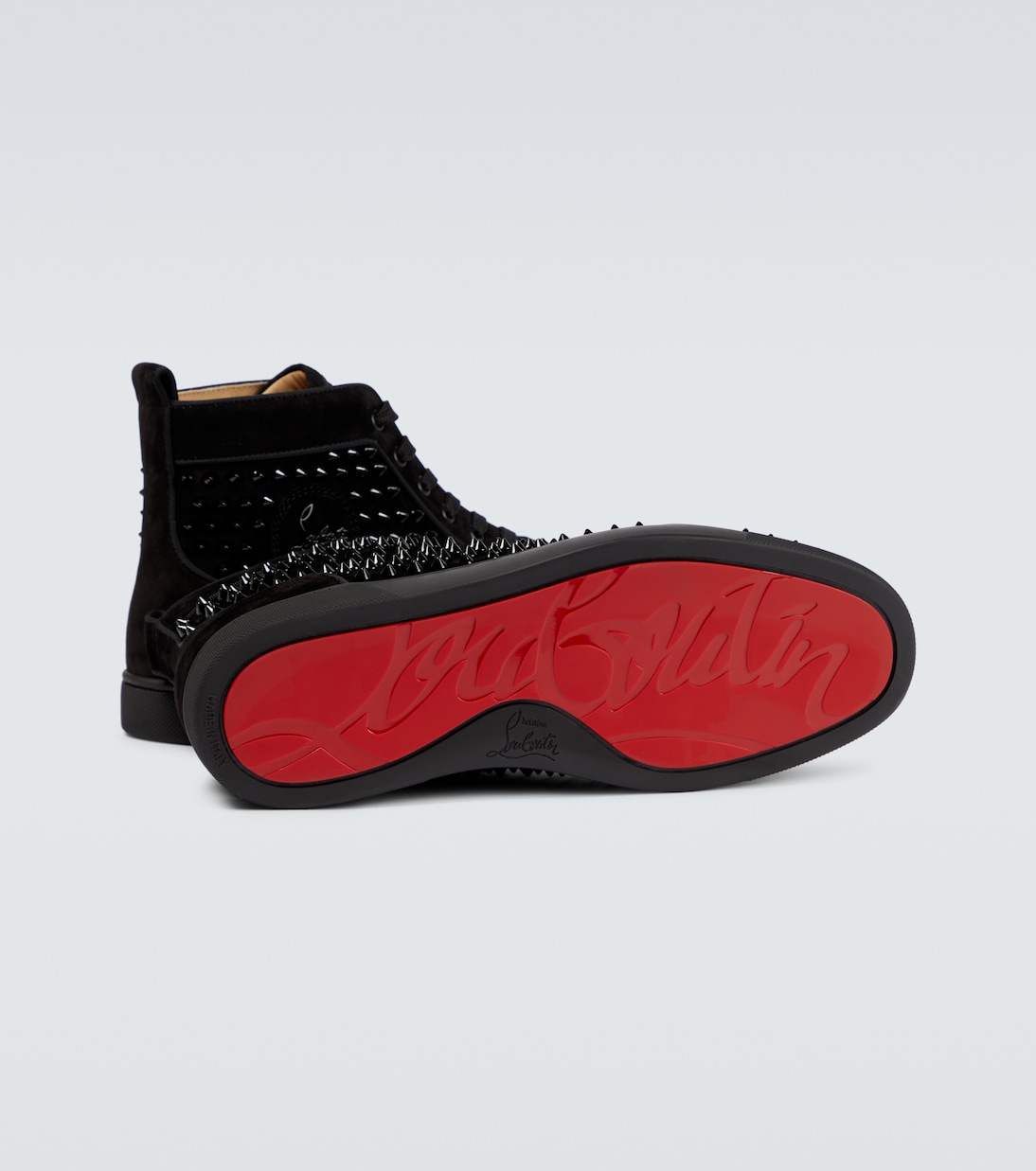 High-Top Sneakers Louis Orlato aus Veloursleder | Christian Louboutin