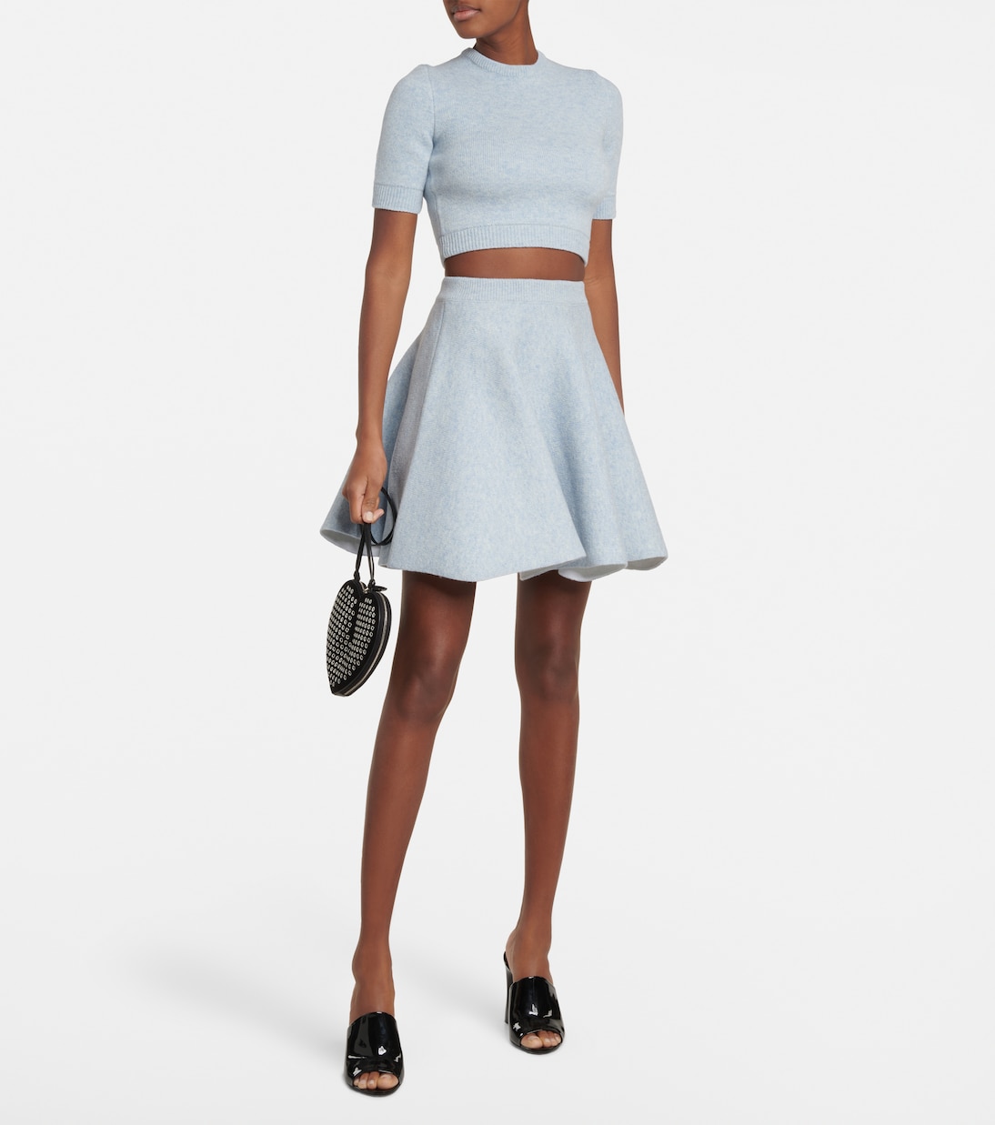 Pull raccourci en laine | Alaïa