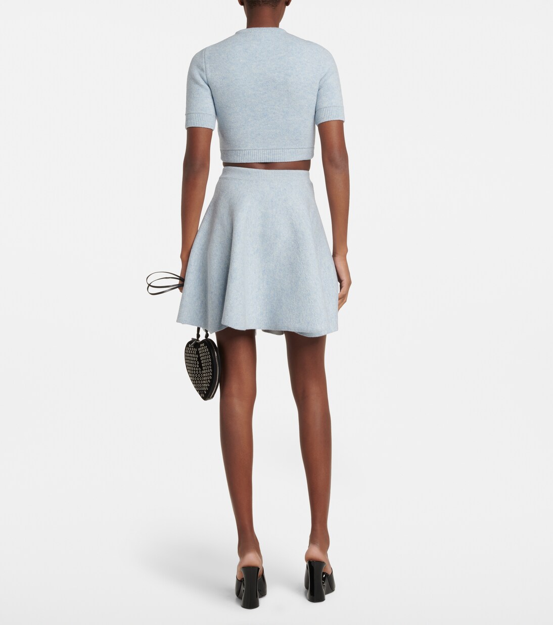 Pull raccourci en laine | Alaïa