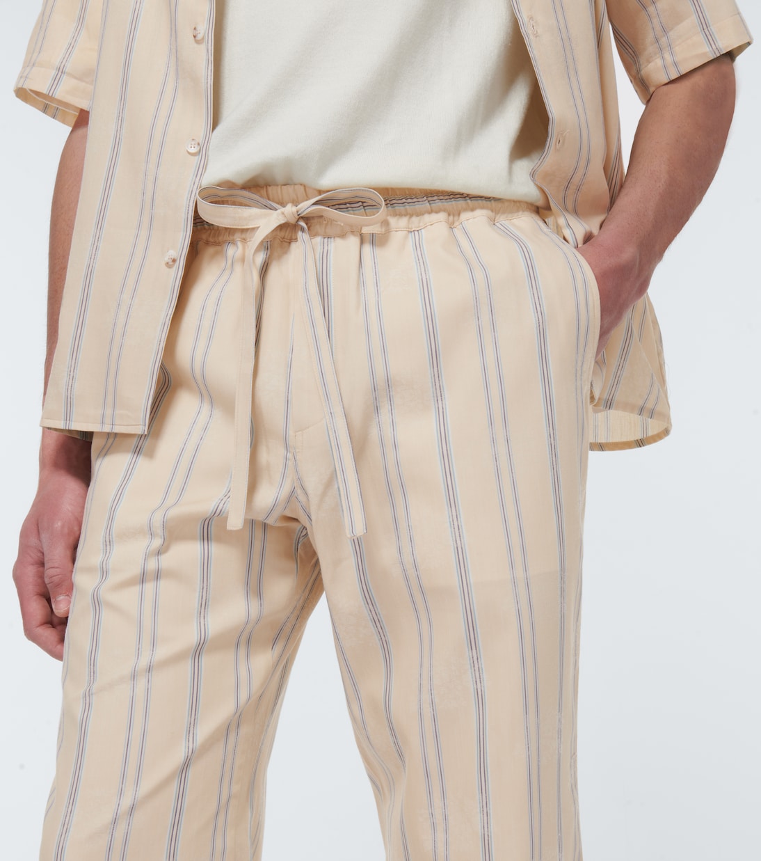 Pantalon en jacquard à fleurs | Commas