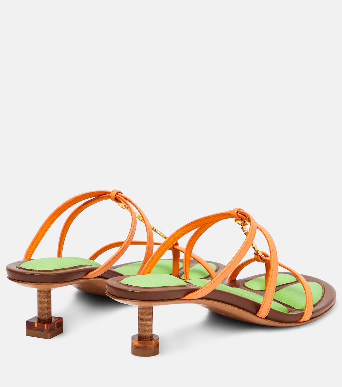 صندل من الجلد Les Sandales Basses Pralu | Jacquemus