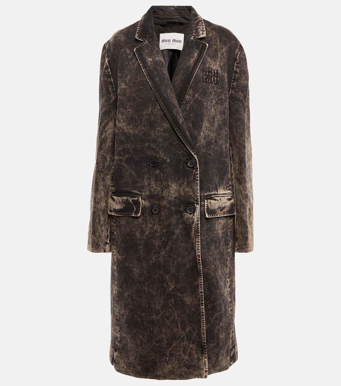Bleached denim coat | Miu Miu