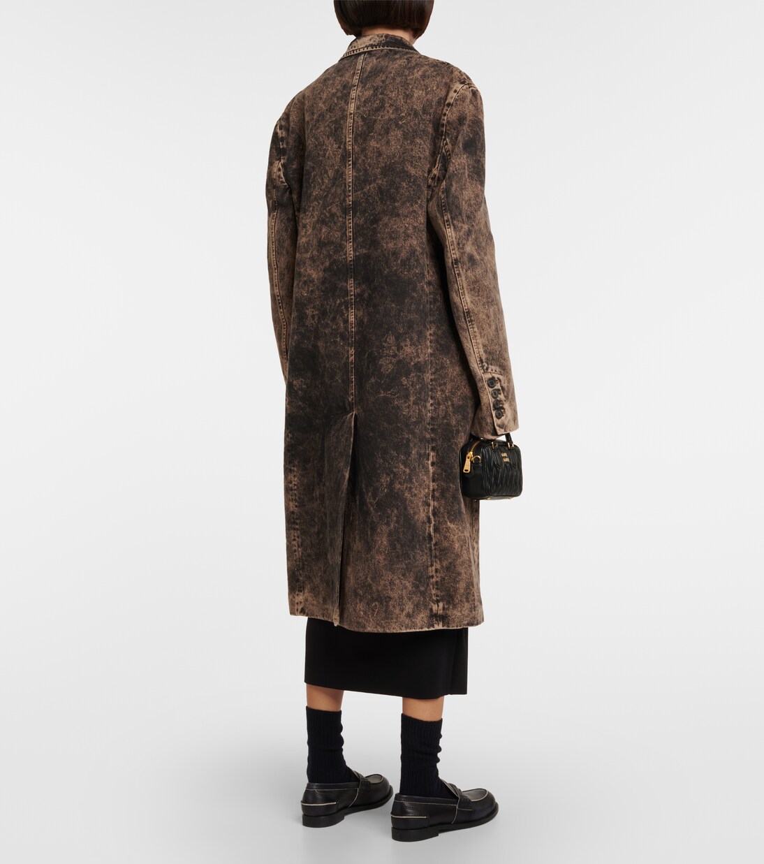 Bleached denim coat | Miu Miu