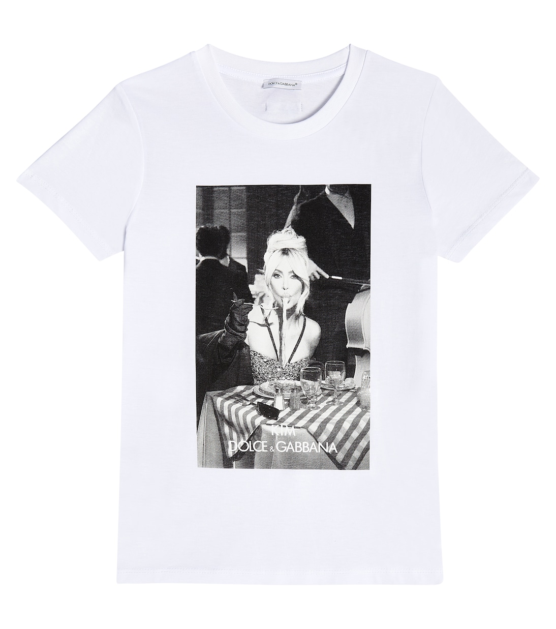 “Ciao, Kim” printed cotton T-shirt | Dolce&Gabbana Kids