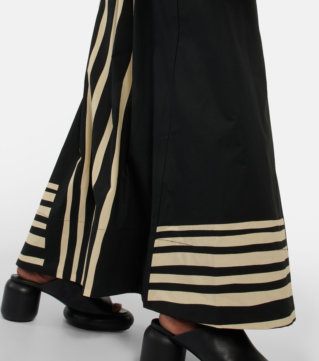 Robe longue en coton à ornements | SIR