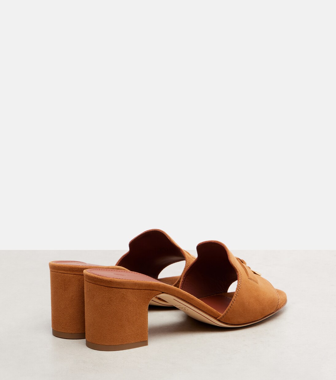 Pantoletten Summer Charms aus Veloursleder | Loro Piana