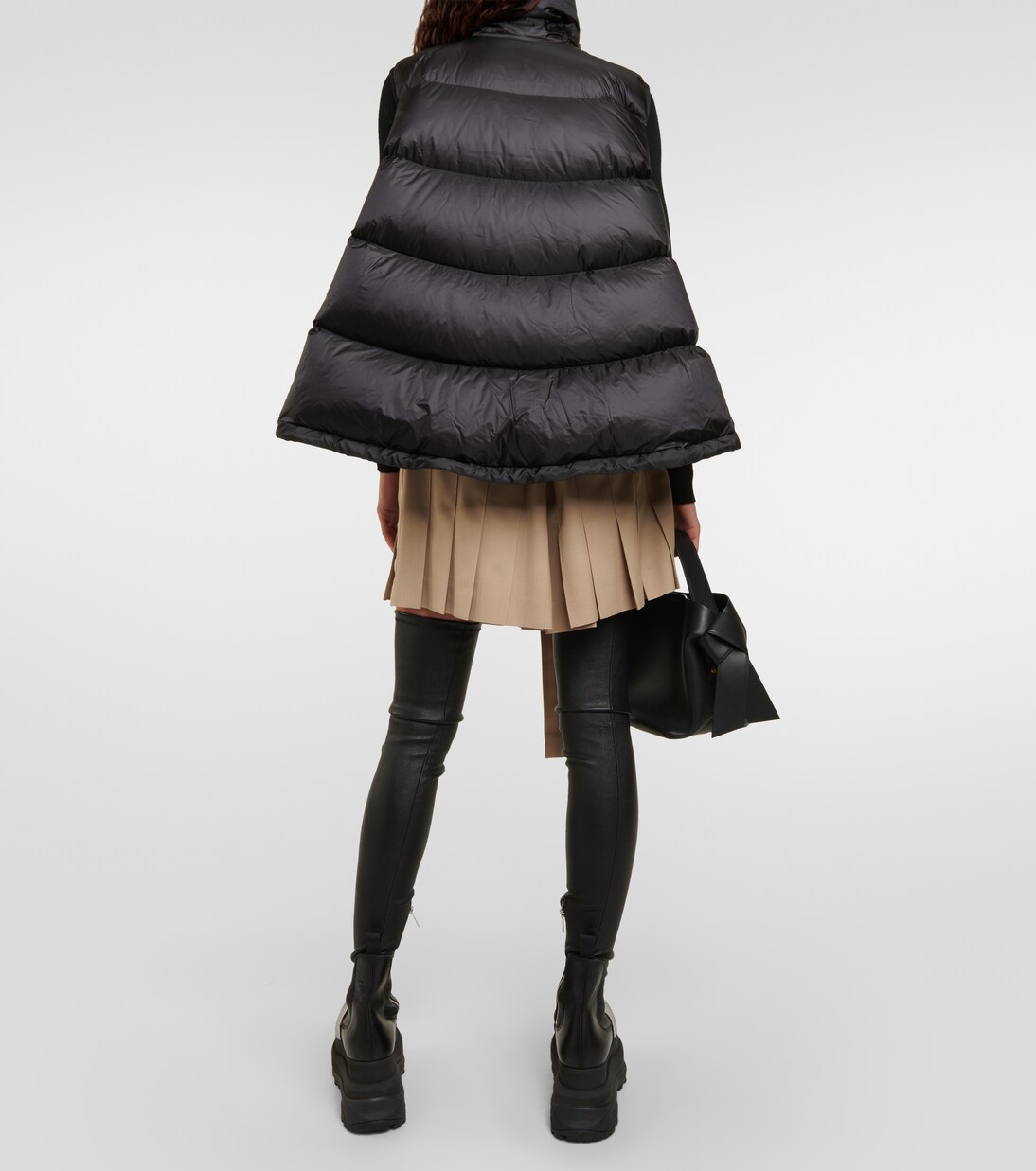 Asymmetric quilted down vest | Sacai
