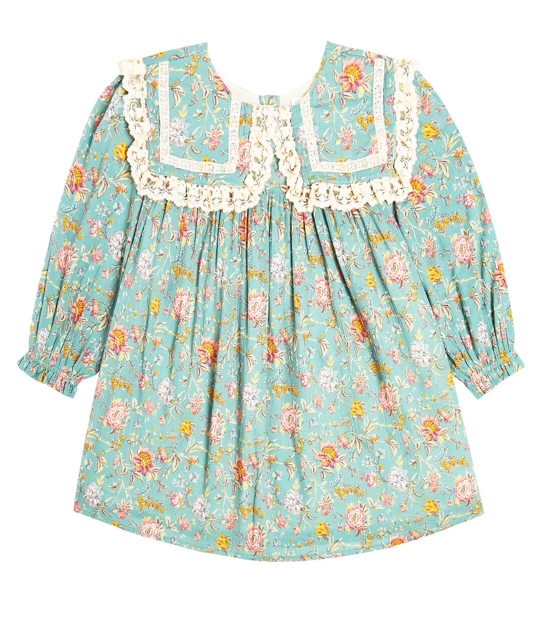 Arinola lace-trimmed floral cotton dress | Louise Misha