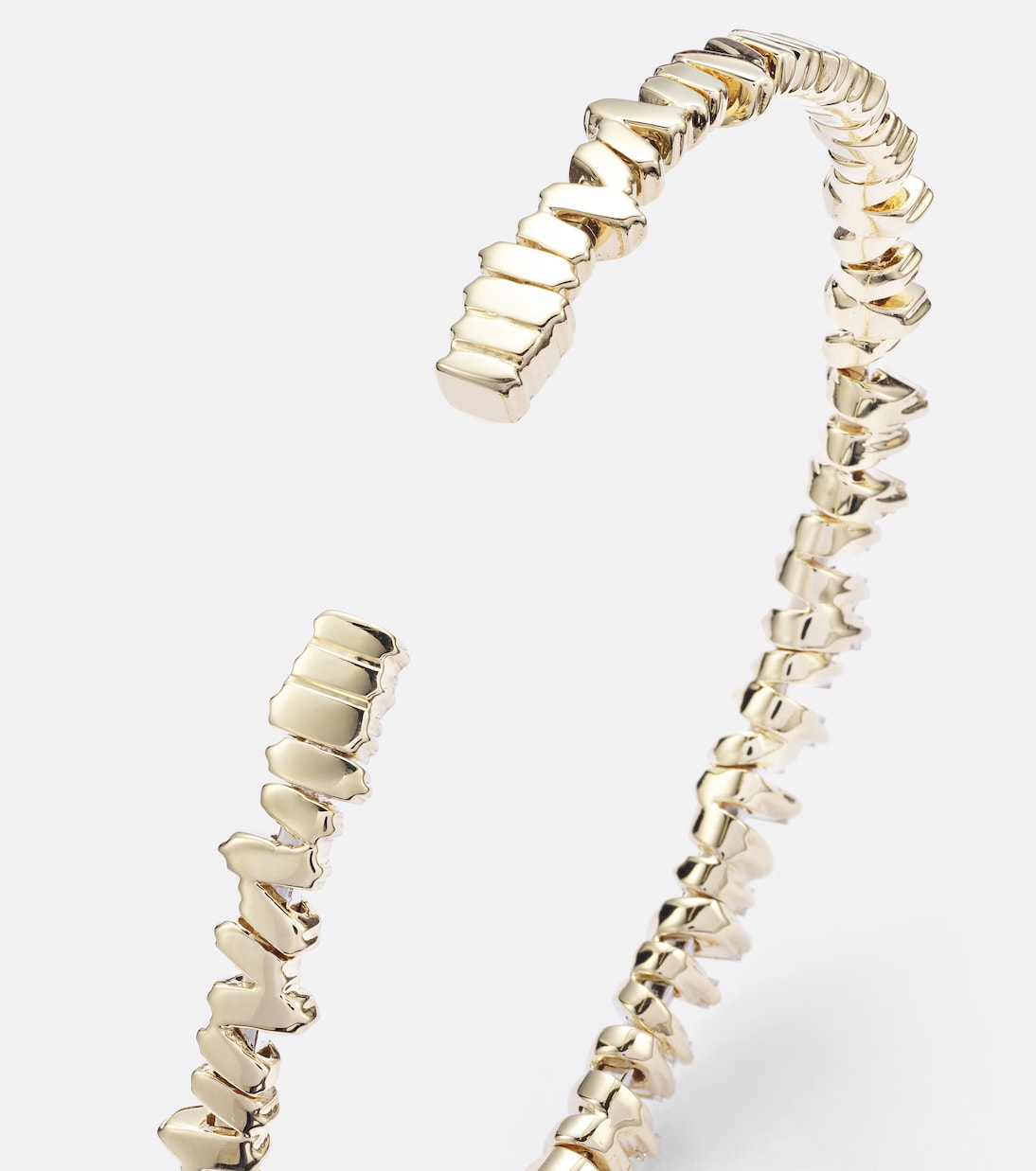 Brazalete Classic de oro de 18 ct con diamantes | Suzanne Kalan