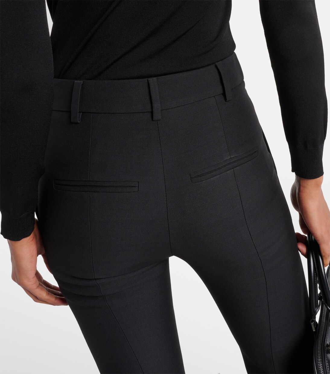 Gerade Mid-Rise-Hose aus Crepe Couture | Valentino