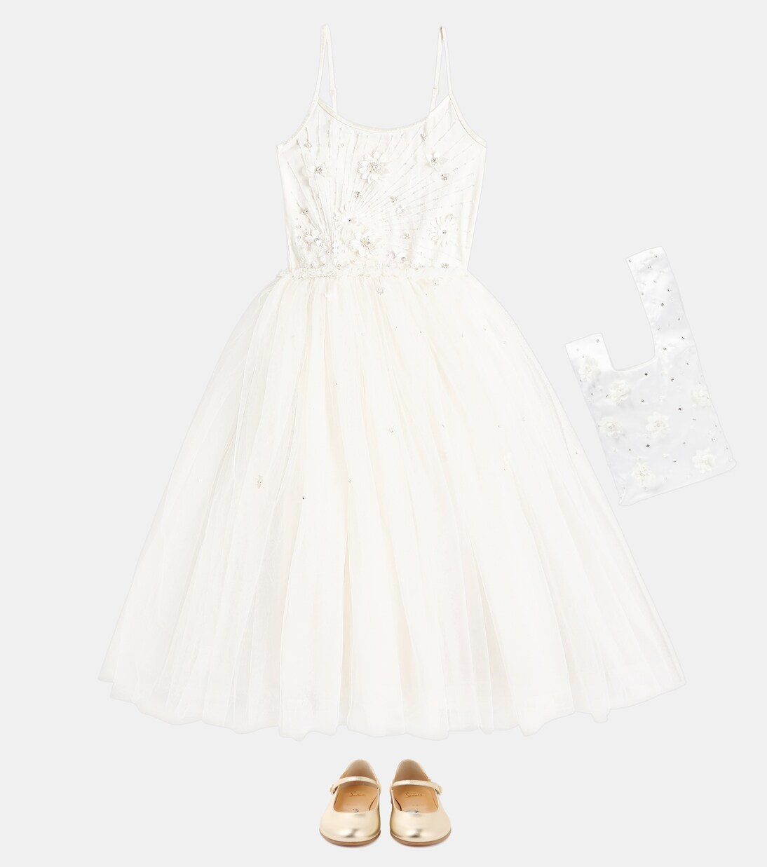 Ceramic ruffled tulle dress | Tutu Du Monde