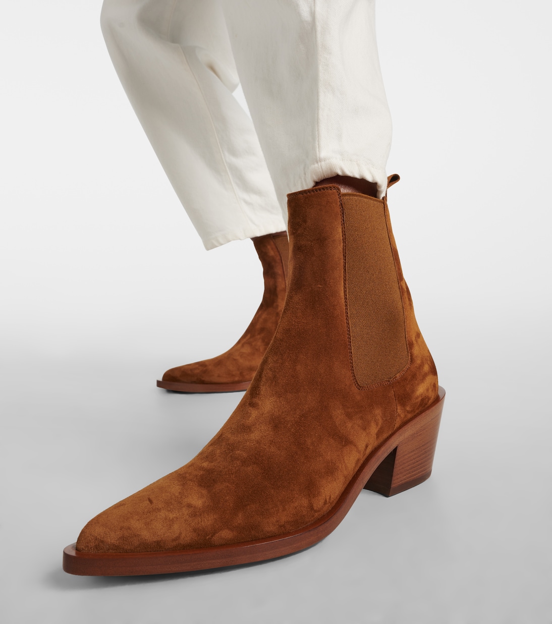 Ankle Boots Wylie aus Veloursleder | Gianvito Rossi