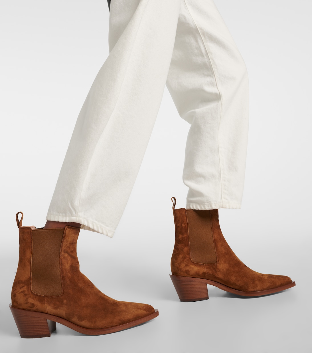 Ankle Boots Wylie aus Veloursleder | Gianvito Rossi